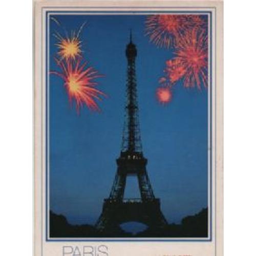 Cpa Milieu Xx Eme Siecle Paris 75 - Feu D'artifice Devant La Tour Eiffel - Editions Chantal