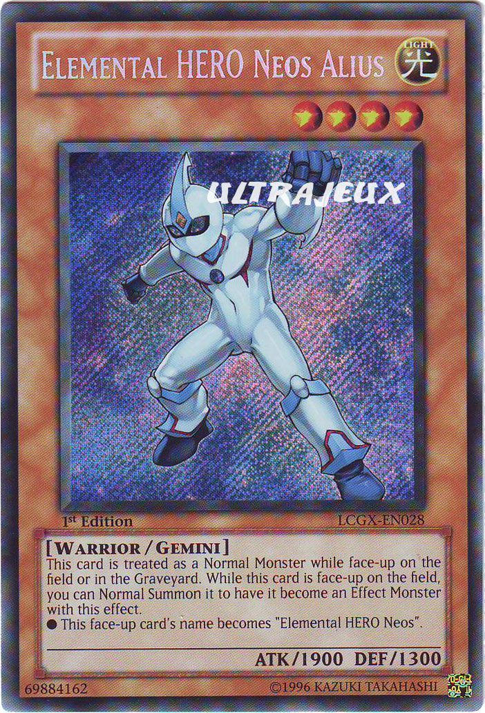 Yu-Gi-Oh! - Lcgx-En028 - Elemental Hero Neos Alius - Secret Rare