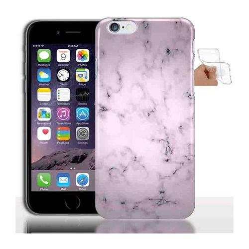 Coque Iphone 6s Silicone Marbre / Rose / Souple / 4.7"