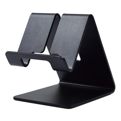 Supports Universels Pour Téléphone Portable, Support En Alliage D'aluminium Pour Téléphone Portable [4-8''], Tablettes Informatiques Et Lecteurs De Livres Électroniques (Noir)