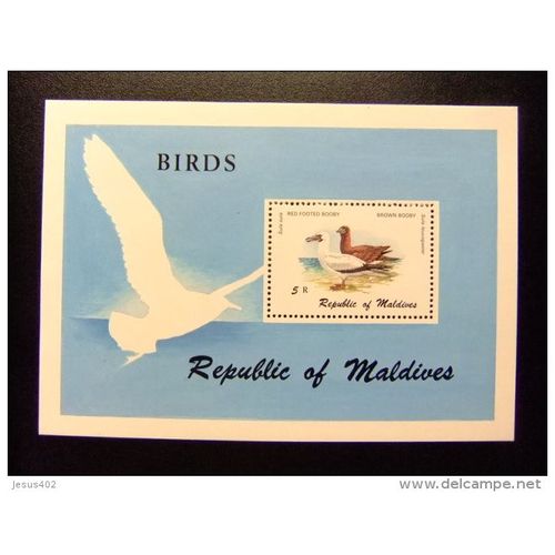 Maldives 1983 Faune Birds Pájaros Oiseaux Yvert Bloc 65 ** Mnh