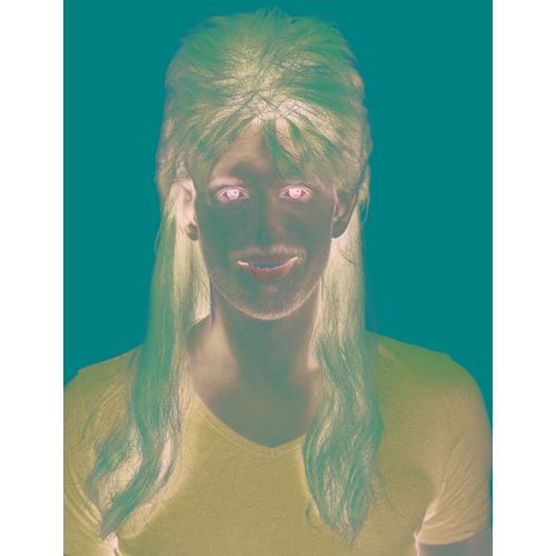 Perruque Mulet Blond Homme Taille Unique