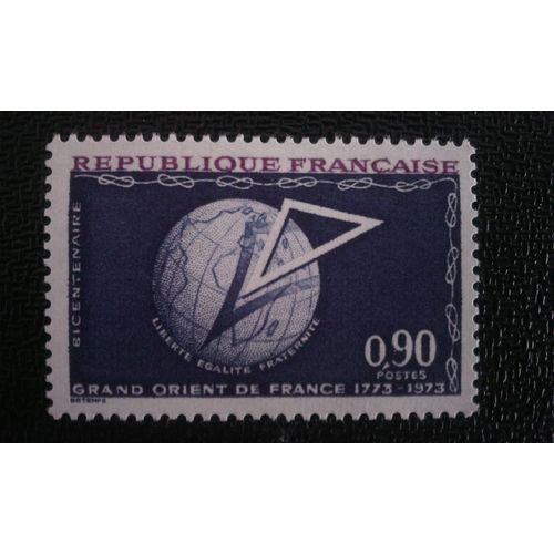 Timbre France ( Yt 1756 ) 1973 Bicentenaire Du Grand Orient De France