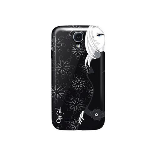 Fonexion Citygirls Collection Glossy Finish Cover - Coque De Protection Pour Téléphone Portable - Noir - Pour Samsung Galaxy S4