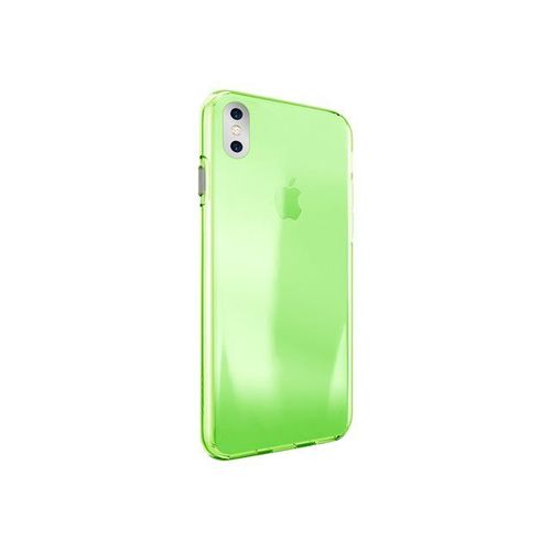 Puro 0.3 Nude - Fluo Edition - Coque De Protection Pour Téléphone Portable - Polyuréthanne Thermoplastique (Tpu) - Vert, Transparent