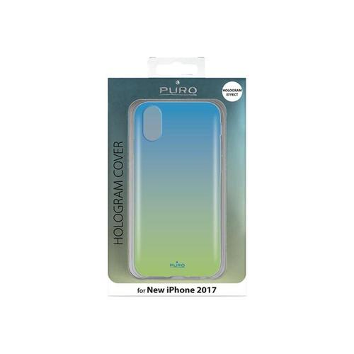 Puro Hologram - Coque De Protection Pour Téléphone Portable - Polycarbonate - Transparent, Bleu Clair, Iridescent