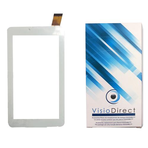 Visiodirect® Vitre Ecran Tactile Pour Archos 70 Platinum 3g 7" Tablette Blanche