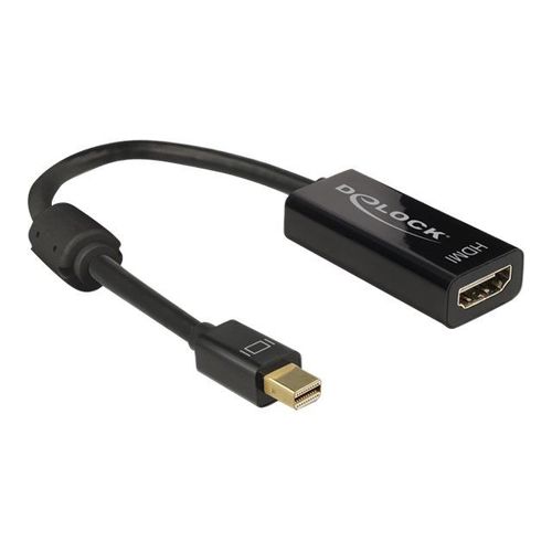 Delock 4K Passive - Adaptateur vidéo - Mini DisplayPort mâle pour HDMI femelle - 20 cm - noir - support 4K