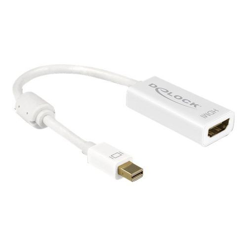 Delock 4K Passive - Adaptateur vidéo - Mini DisplayPort mâle pour HDMI femelle - 20 cm - blanc - support 4K