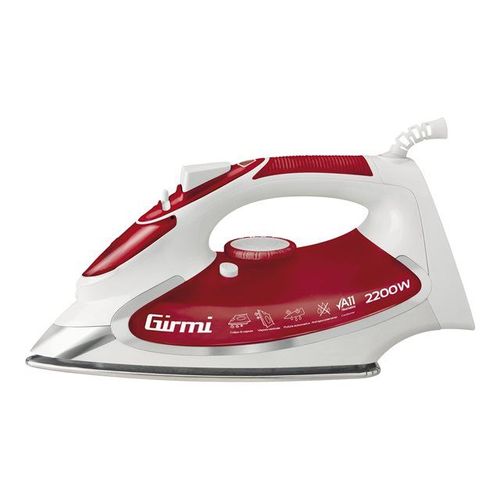 Girmi ST50 - Fer à vapeur - semelle : acier inoxydable - 2200 Watt - blanc/rouge