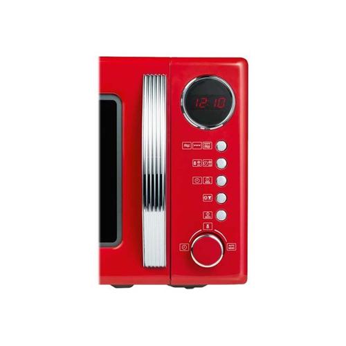 SEVERIN Retro MW 7893 - 125 year Anniversary Edition - four micro-ondes grill - 20 litres - 700 Watt - rouge/chrome