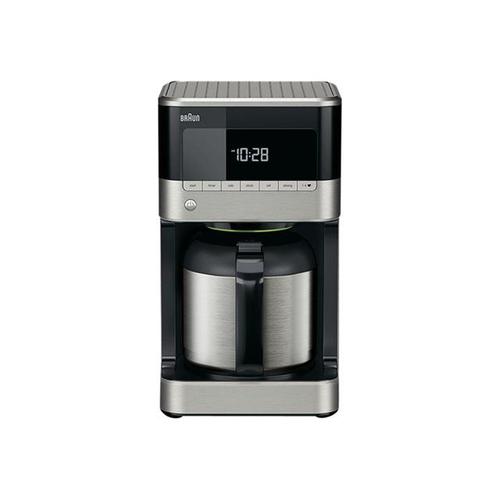 Braun PurAroma 7 KF 7125 BK - Cafetière - 10 tasses - inox/noir