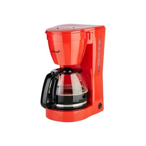 800 Watt Rouge Korona 10117 Cafetière Pot en verre Cafetière filtre pour 12 tasses de café 