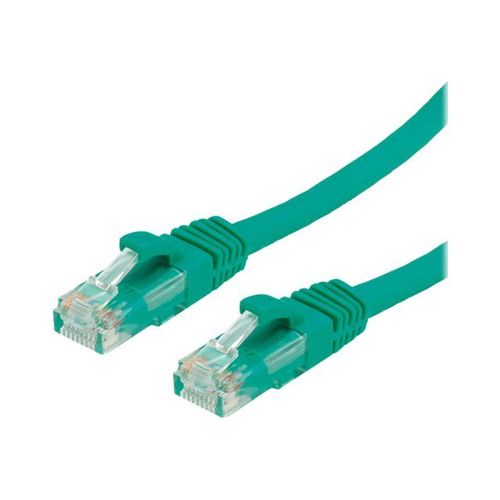 VALUE - Cordon de raccordement - RJ-45 (M) pour RJ-45 (M) - 7 m - UTP - CAT 6a - moulé, sans crochet - vert, RAL 6016