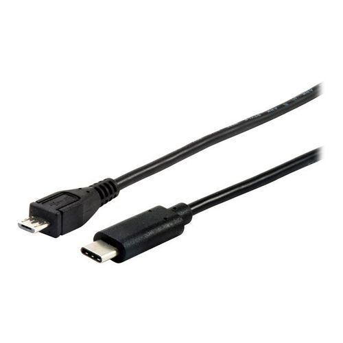 Equip - Câble USB - Micro-USB de type B (M) pour 24 pin USB-C (M) - USB 2.0 - 3 A - 1 m - moulé - noir