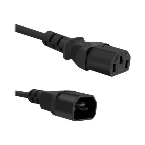 Qoltec - Câble d'alimentation - power IEC 60320 C13 pour IEC 60320 C14 - CA 250 V - 10 A - 5 m