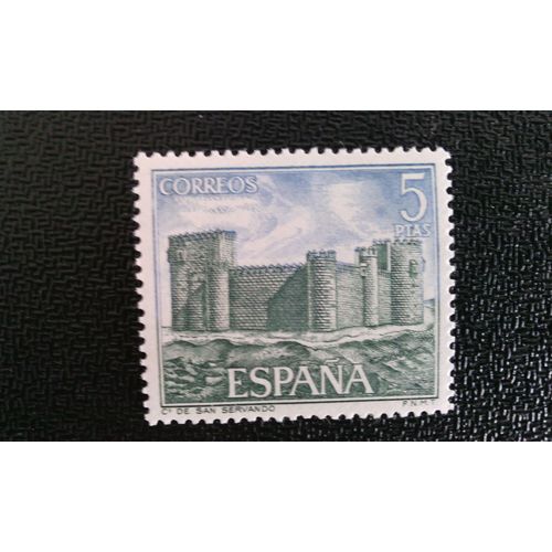 Timbre Espagne ( Yt 1750 ) 1972 Château De San Servando