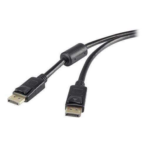 Renkforce - Câble DisplayPort - DisplayPort (P) pour DisplayPort (P) - DisplayPort 1.2 - 1.8 m - moulé - noir