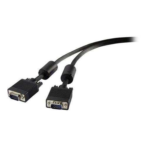 Renkforce - Câble VGA - HD-15 (VGA) (P) pour HD-15 (VGA) (P) - 1.8 m - moulé, rond - noir