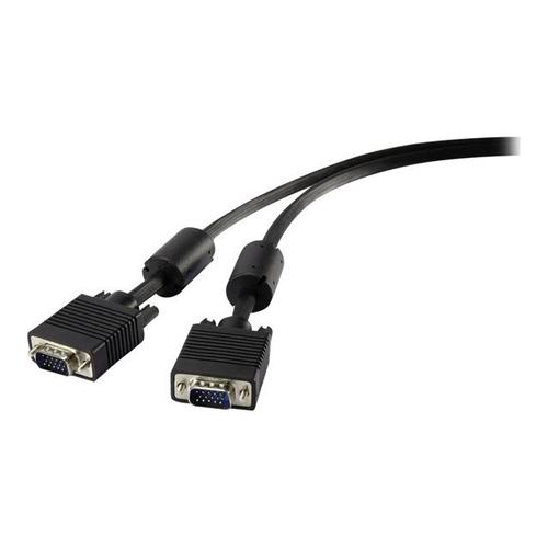 Renkforce - Câble VGA - HD-15 (VGA) (P) pour HD-15 (VGA) (P) - 1 m - moulé, rond - noir