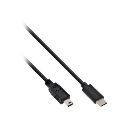 InLine - Câble USB - 24 pin USB-C (M) pour mini USB type B (M) - USB 2.0 - 0.5 A - 5 m - noir