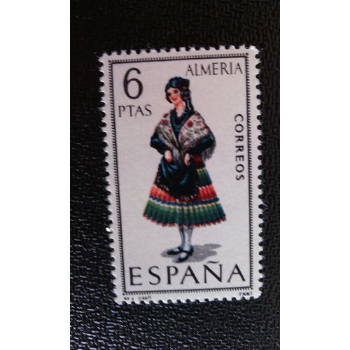 Timbre Espagne ( Yt 1429 ) 1967 Costumes Régionaux - Almeria