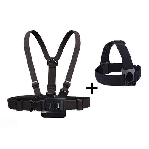 CNYO® Pour SJCAM SJ6 Légende Caméra Tête Fixation de la Dragonne gopro chest mont pour sjcam SJ7 étoiles sj4000 sj5000 Xiaomi Mijia dbpower eken h9/h9r