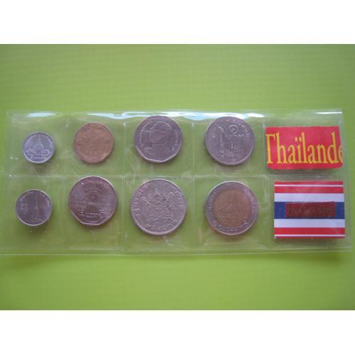 Série De 7 Pièces De Monnaie Différentes + 1 - Thaïlande - 1957 À 2017