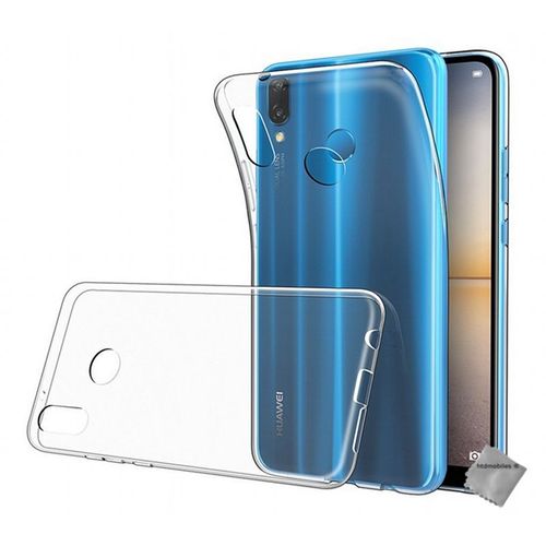 Housse Coque Silicone Gel Fine Pour Huawei P20 Lite + Verre Trempe Transparent Tpu