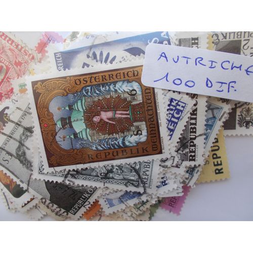 Autriche 100 Timbres Différents