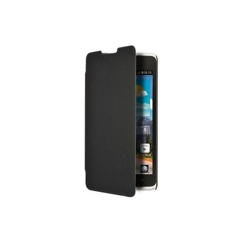 Etui A Rabat Huawei G6 Noir Black Blueway Nubuck Simili (Pu)