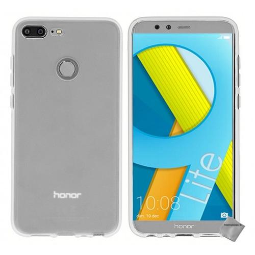 Housse Etui Coque Pochette Silicone Gel Fine Pour Huawei Honor 9 Lite + Film Ecran - Blanc Transparent