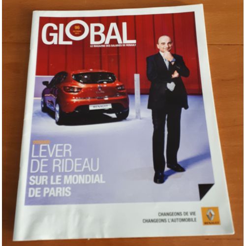 Global Renault Magazine Interne Des Salariés De Renault 096-Octobre 2012 -Lever De Rideau Sur Le Mondial De Paris-Nouvel Horizon Pour La Marque Renault-Dacia Logan-En 4l Dans La Pampa Argentine