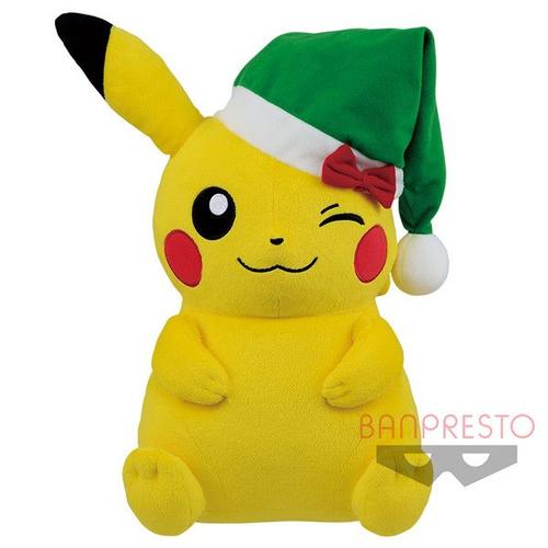 Pokemon - Mecha Deka Nuigurumi : Pikachu Christmas 2019 Peluche Banpresto