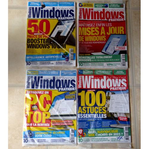 4 Magazines Informatiques Récents " Windows Et Internet Pratique "