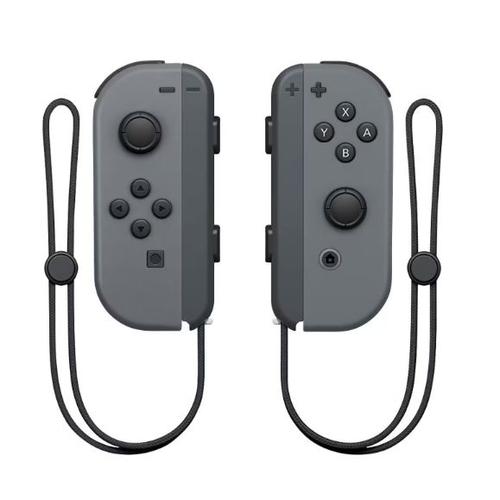 Manettes Pour Nintendo Switch, Paire De Manettes De Jeux Compatibles Joy-Con Nintendo Switch - Support Pour Anneaux De Fitness - Yuanbest - Gris