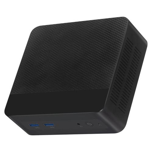 Mini PC WUXIAN Intel Alder Lake N100 - Ram 24 Go - SSD 512 Go, 4K 60HZ HD Dual Display, WIFI6 BT4.2 - Noir