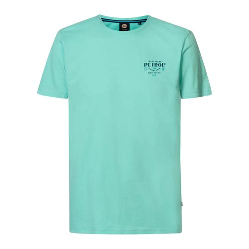 Tee Shirt Manches Courtes Petrol Industries Men T-Shirt Ss Classic Print Vert D'eau