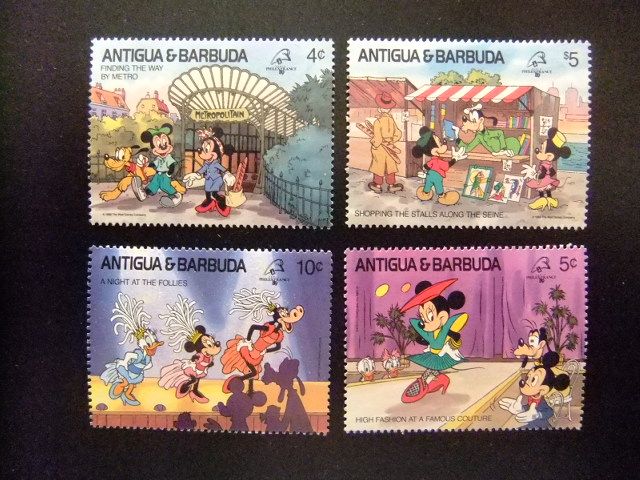 Antigua Barbuda 1989 Walt Disney Yvert 1170 / 73 ** Mnh