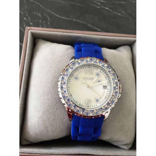 Montre Bijou "Maelis" - Silicone Et Swarovski Eléments