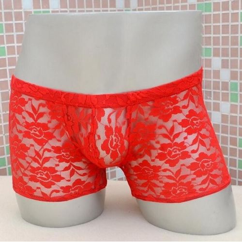 Boxer Transparent M L Dentelles Homme Thong Man Underwear Dessous Mann