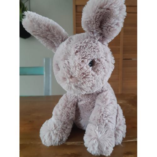 Jellycat - Lapin Aux Yeux Étoilés - Lapin Rose Foncé Doux