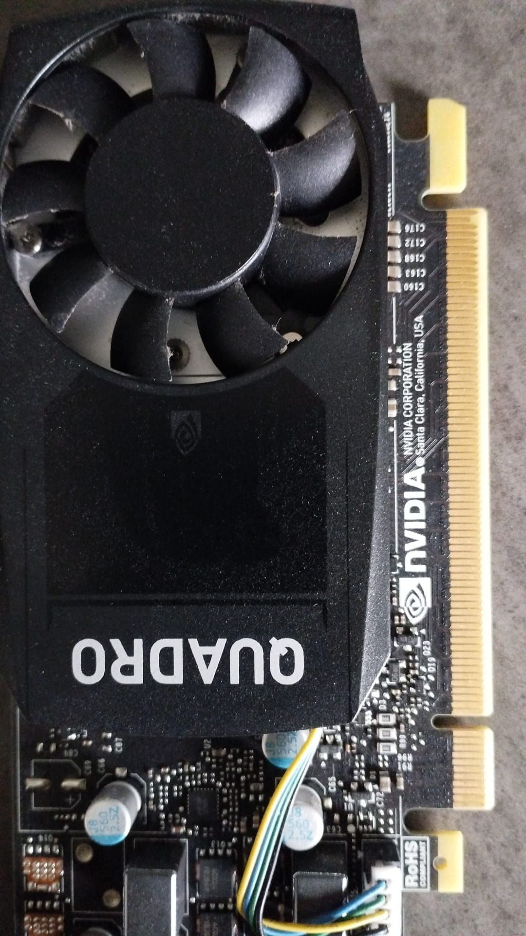 Carte Graphique NVIDIA Quadro P600 Ram 2 Go Mémoire GDDR5 4 Sorties Mini DisplayPort PCI Express