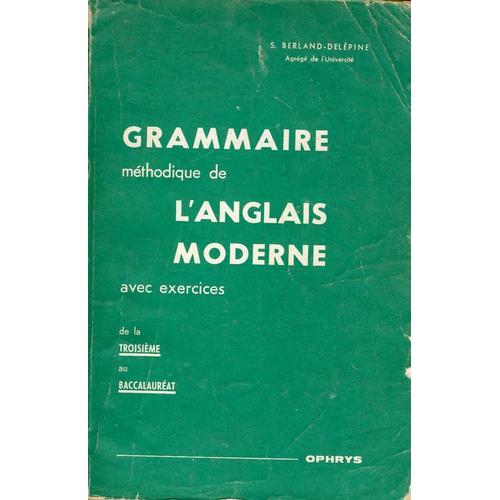 Occasion Grammaire Methodique Anglais