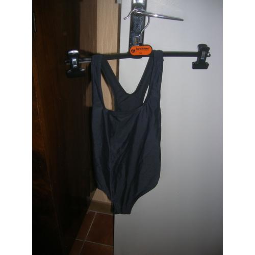 Maillot De Bain Natation Tribord 1 Pièce Polyamide 10 Ans Noir