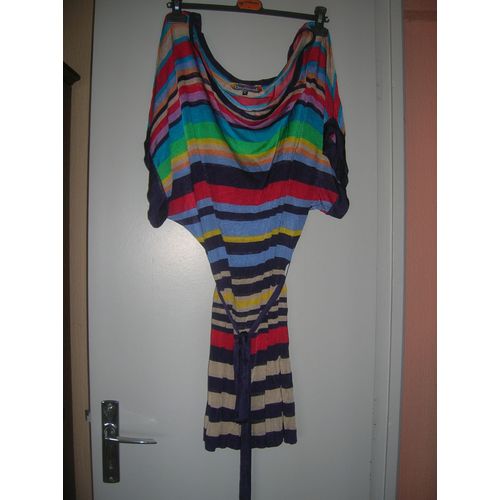 Robe-Tunique Desigual Viscose Taille Xl Multicolore