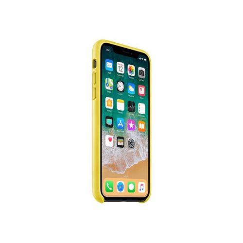 Apple - Coque De Protection Pour Téléphone Portable - Cuir - Jaune Printanier