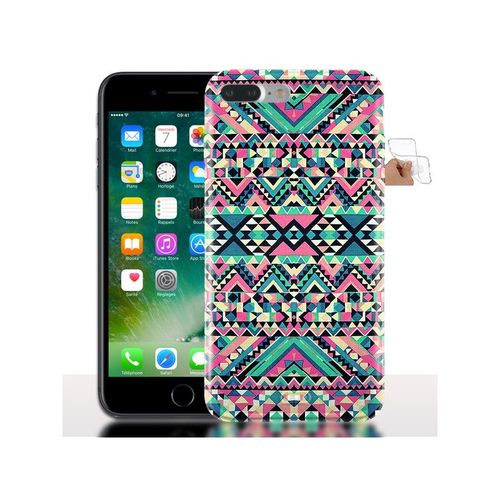 Coque Iphone 7 Plus Azteque Couleur Turquoise - Housse, Coque Gel Tpu