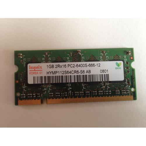 mémoire 1 Go 1GB 2Rx16 PC2-6400S-666-12