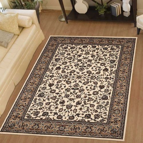 Tapis Chambre Bc Sans Medaillon Beige 120 X 170 Cm Fabriqué En Europe Tapis De Salon Moderne Design Par Unamourdetapis